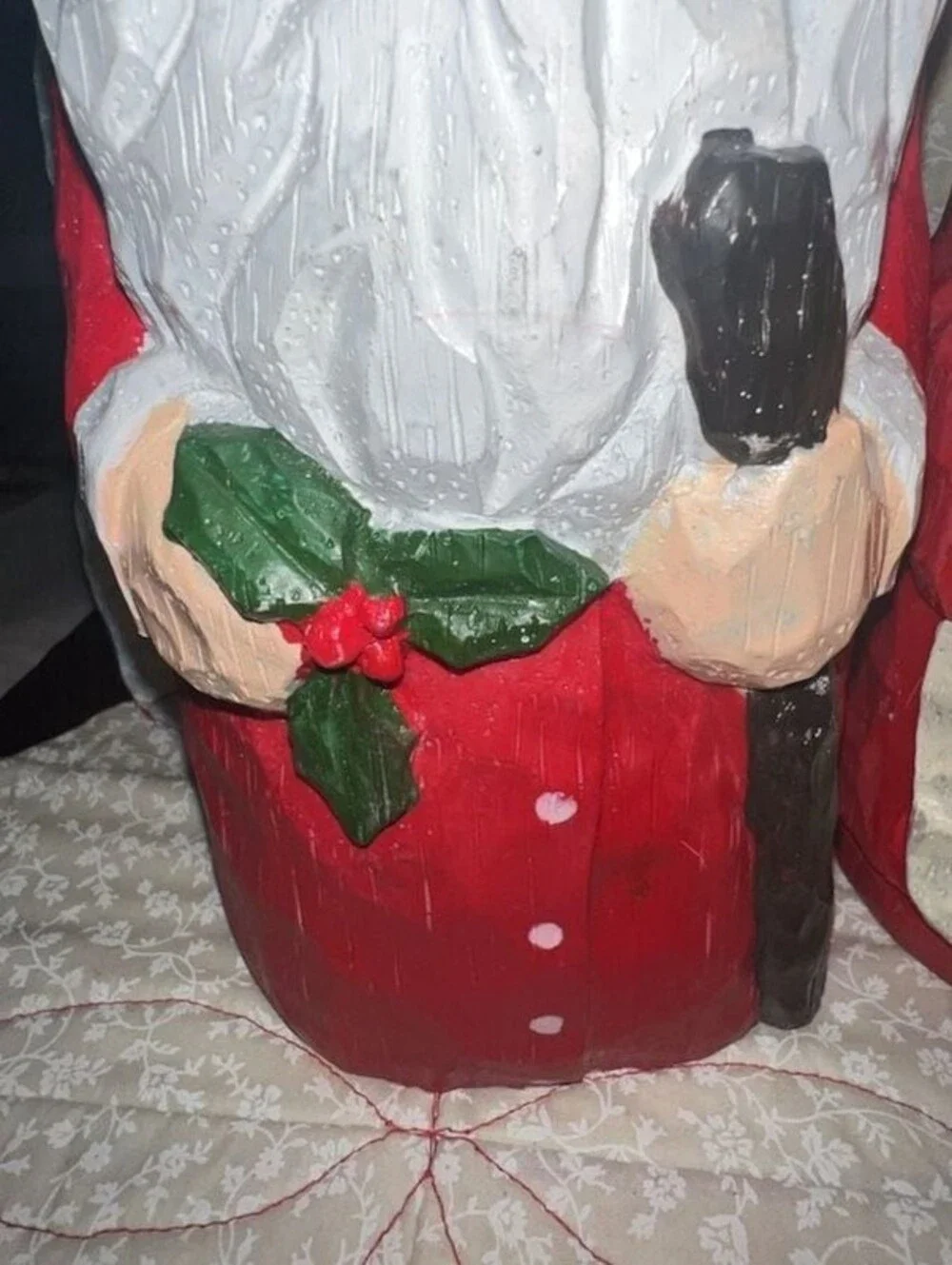 Eddie Walker Mr. and Mrs. Santa Claus Resin Figurine Set